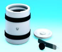 Ball mill porcelain ca. 3000 ml, GSK/0B with lid, metal closure, gasket