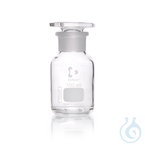 DURAN® Reagent Bottle, wide neck, clear, neck with standard ground joint