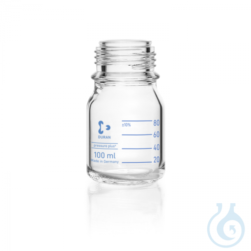 DURAN® pressure plus+ GL 45 Laboratory Bottle, clear, without screw cap
