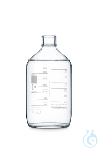 DURAN® Phoenix Autoclave Bottle, 2000 mL, for 45 mm push-on rubber cap