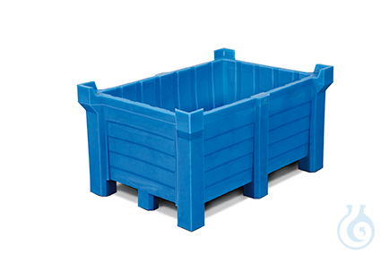 Stacking containers PE blue V=90 L, 800x500x500