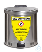 Disposal bin st.steel 1.4301 pol. V=35 L, 450x440x490