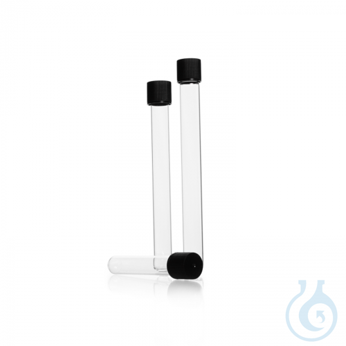 Disposable Culture Tube, DIN thread, TPE seal and PP screw cap, soda-lime glass