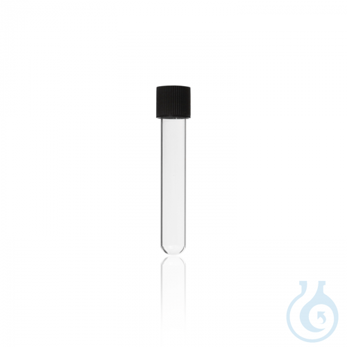 Disposable Culture Tube, DIN thread, TPE seal and PP screw cap, soda-lime glass