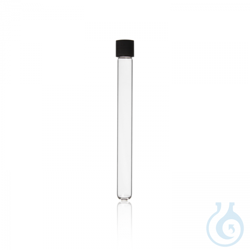 Disposable Culture Tube, DIN thread, TPE seal and PP screw cap, soda-lime glass