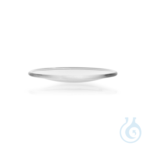 Watch Glass Dish made from soda-lime glass, fused rim
