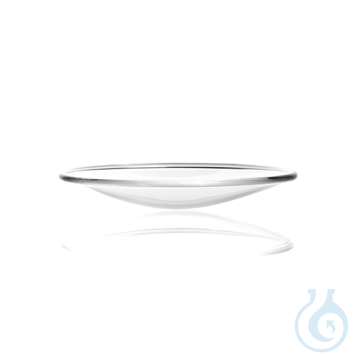 Watch Glass Dish made from soda-lime glass, fused rim
