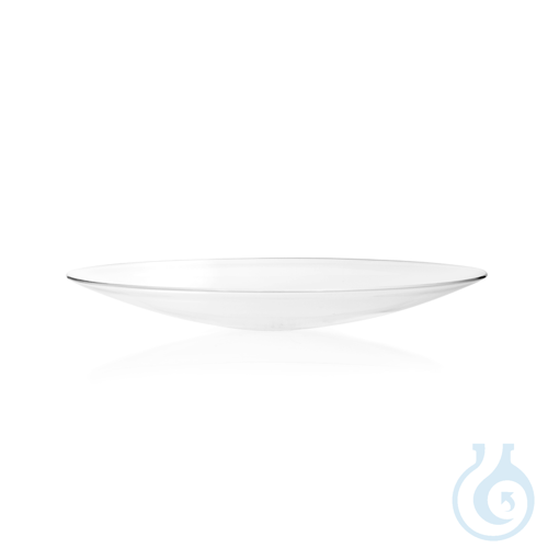 Watch Glass Dish made from soda-lime glass, fused rim