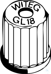 Screw cap, top with hole GL 14