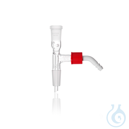 DURAN® Vacuum Receiver Adapter straight, with 2 standard ground joints