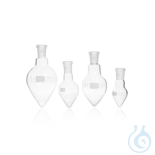 DURAN® Pear Shape Flask, with standard ground joint