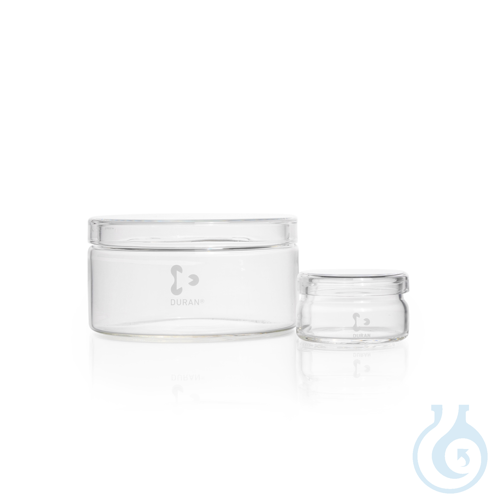DURAN® Jar with shoulder, with lid