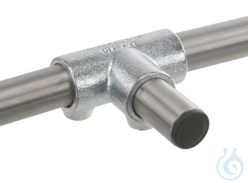 90° three socket tee f. 3 tubes, malleable cast iron, d=26,9mm