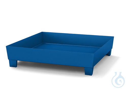 Sump pallet steel lam. blue feet construc. V=220L, 1210x1236x290