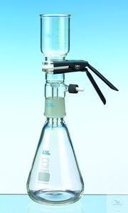 Collecting bottle 1 liter, erlenmeyer shape, cone NS 45, vacuum-proof,