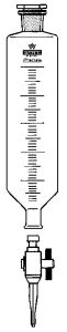 Separatory funnel cylindrical 50:1ml ST 19/26