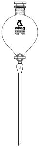 Separatory funnel Walter 100ml ST 19/26
