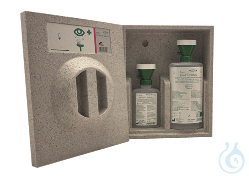 Eye rinsing station (EPS) complete, with 2 EKASTU Eye Wash Bottles