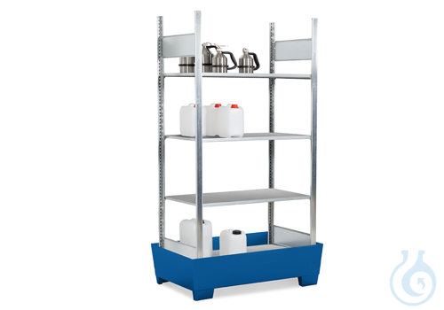 hazardous substances rack (basic rack) steel galv.+coat., 1236x816x2100
