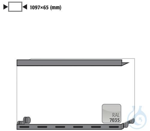 castors with plinth sh.steel lam. for UB90 B1100