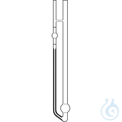 517 30, Micro-Ostwald viscometer, calibrated for automatic measurements,