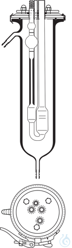 577 00, Temperature stabilization jacket for Ubbelohde viscometers and