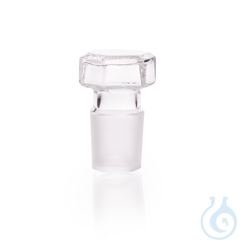 DURAN® Hexagonal Stopper short ground, flat, finished