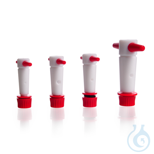 PTFE Key, with thread, with three part retaining device