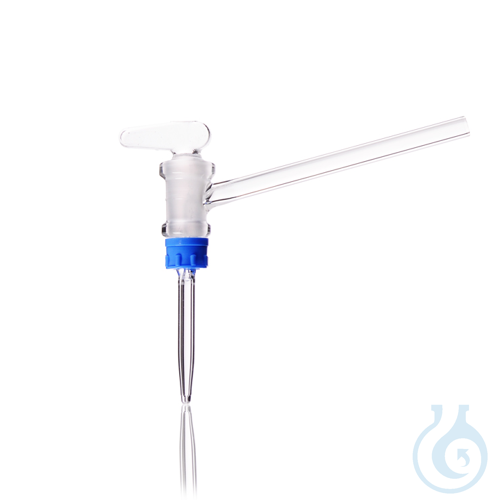 DURAN® Burette Stopcock, angled, with glass key, complete