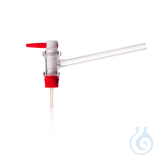 DURAN® Burette Stopcock, angled, with PTFE key, complete