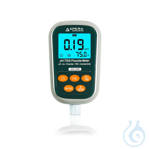 WS200 Portable Fluoride/pH/Conductivity Meter with 3-in-1 Fluoride Electrode