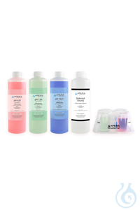 Calibration Solution Set pH 4.01 / 7.00 / 10.01 + 3M KCl (250ml each) + Calbox