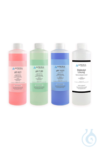 pH Calibration Solution Set pH 4.01 / 7.00 / 10.01 + 3M KCl Storage Solution