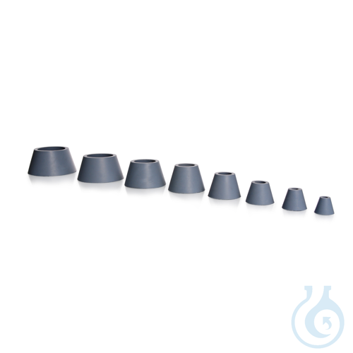 Rubber Conical Gasket Guko Set, 8 pieces, made from EPDM, for filtering flasks