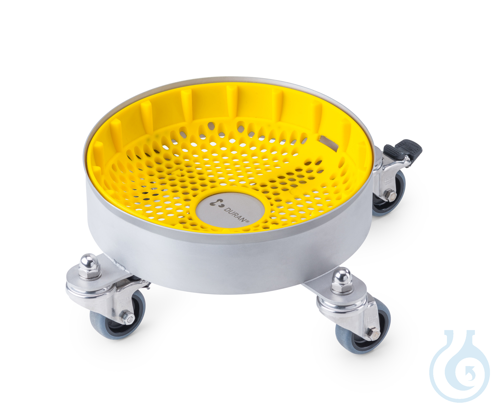 DURAN® Bottle Base Protector (Silicone), for metal dolly, yellow