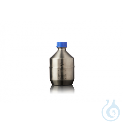 GL 45 Stainless Steel Laboratory Bottle, with DIN 168-1 thread