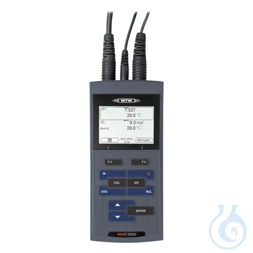Multi 3320, Professional pH/dissolved oxygen/conductivity meter with 2 inputs (D