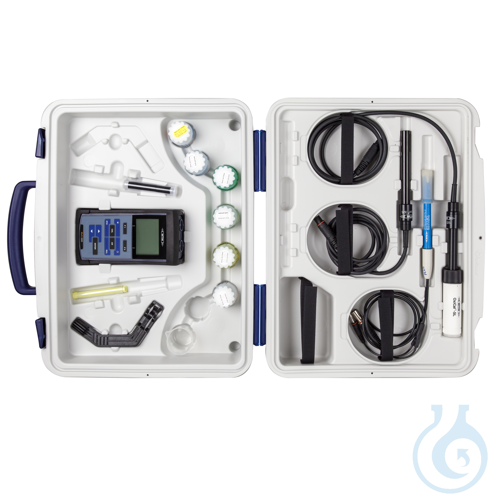 Multi 3320 Set 1, Professional pH/dissolved oxygen/conductivity meter with 2 inp