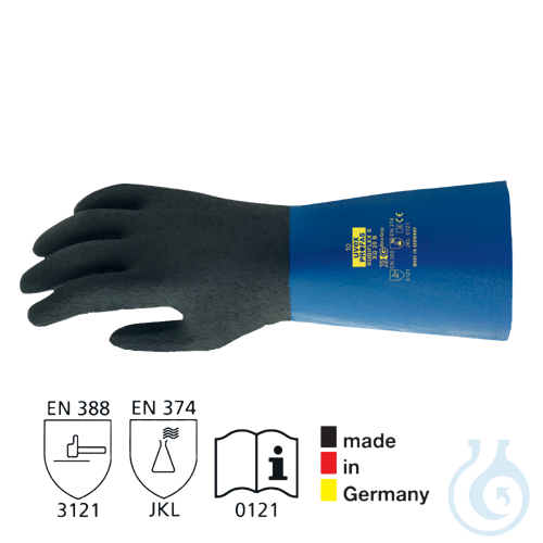 Uvex Chemikalien-Schutzhandschuh Rubiflex, Gr. 10