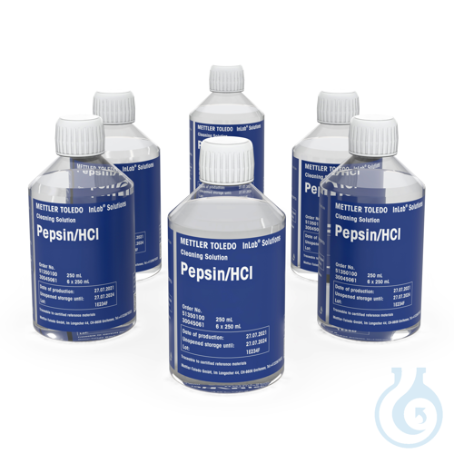 Cleaning Solution Pepsin-HCI, 6 x 250mL
