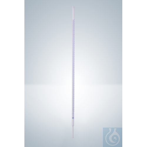 BURET WITH STEM,CL.B,DURAN, BLUE GRADUATION 50 ML : 0,1