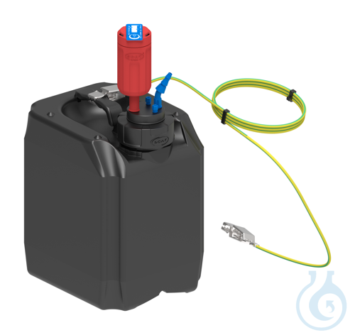 HPLC Waste-Set 15, electrostatic conductive