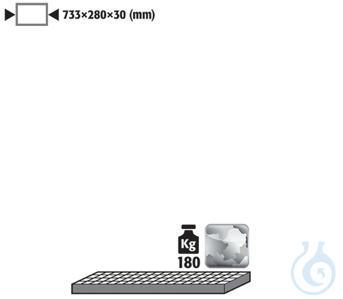 raster als opslagniveau st. galv. voor G30 B900 733x280x30