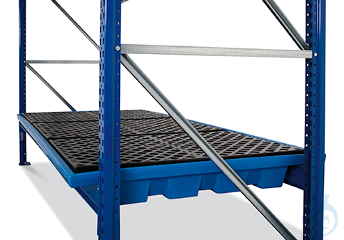 Rack sump PE blue grid PE V=225L, 2680x1300x215
