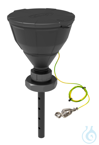 Funnel ''ARNOLD'', ball-valve, V2.0, S90, electrostatic conductive