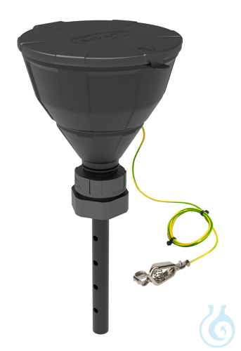 Funnel ''ARNOLD'', ball-valve, V2.0, S65, electrostatic conductive