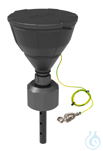 Funnel ''ARNOLD'', ball-valve, V2.0, B83, electrostatic conductive