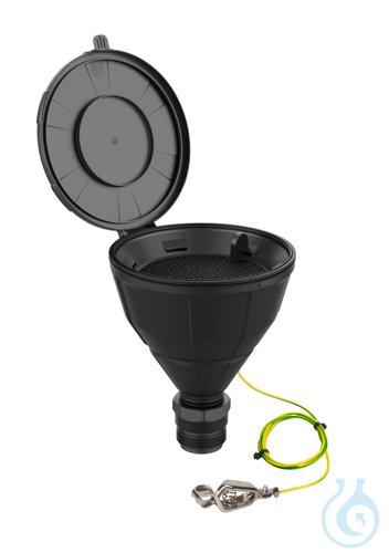 Funnel ''ARNOLD'', ball-valve, V2.0, R2'' BSP/G2'', electrostatic conductive