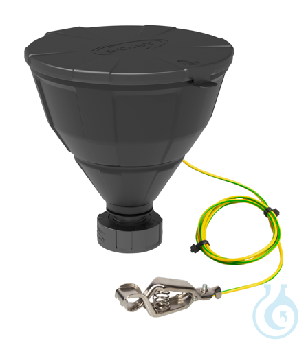 Funnel ''ARNOLD'' with lid, V2.0, S60/61, electrostatic conductive