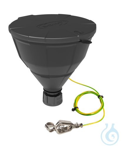Funnel ''ARNOLD'', ball-valve, V2.0, GL45, electrostatic conductive